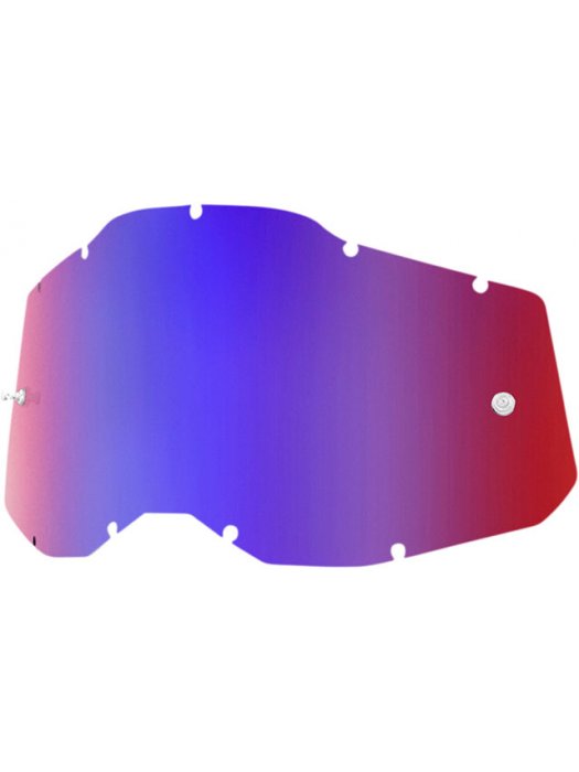 Слюда за очила 100% Gen2 Racecraft2; Accuri2; Strata2 - червена/синя огледална
